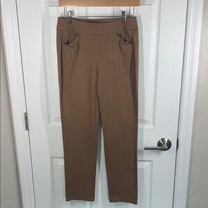 Chicos camel cropped ankle pants size 2